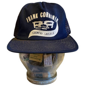 Black Vintage Butcher Trucker Hat